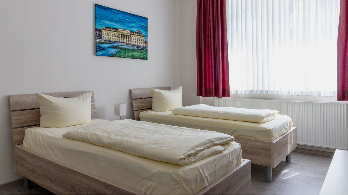 twin beds